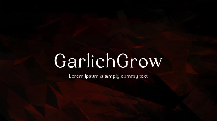 GarlichGrow Font