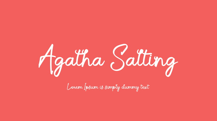 Agatha Salting Font