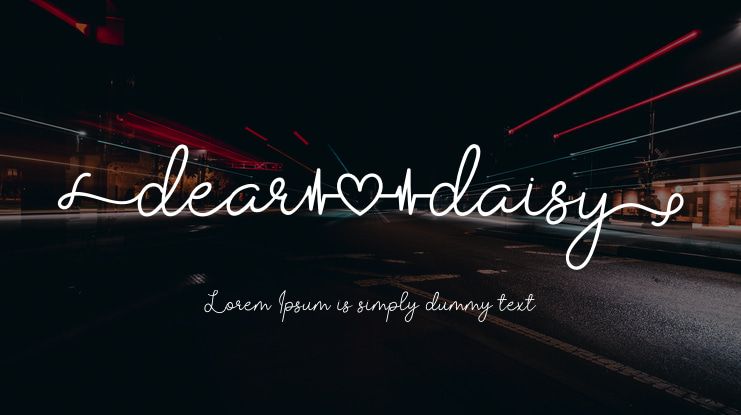 Dear Daisy Font