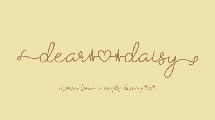 Dear Daisy Font