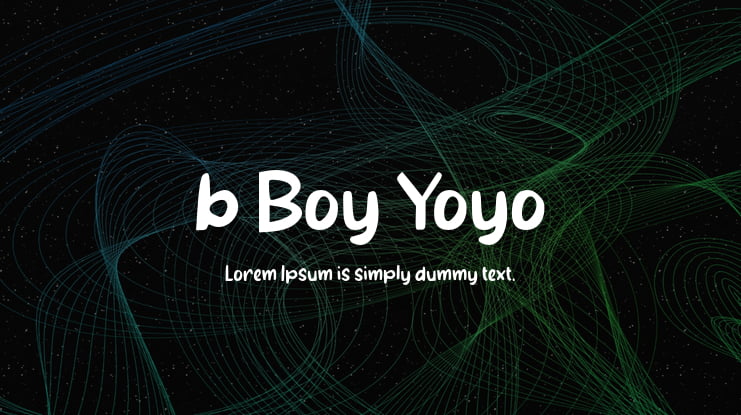 b Boy Yoyo Font