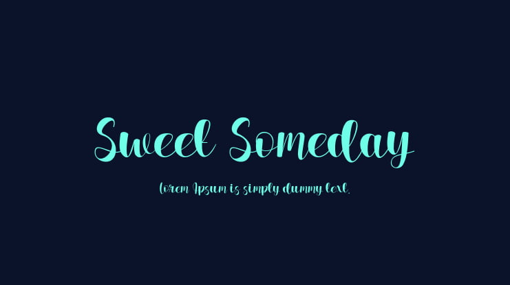 Sweet Someday Font