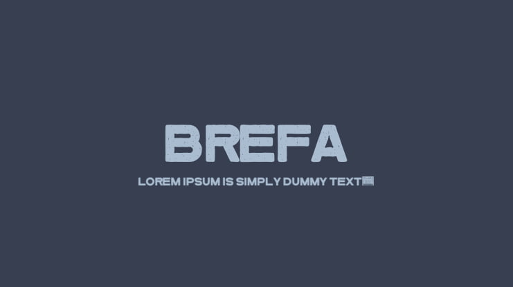 Brefa Font
