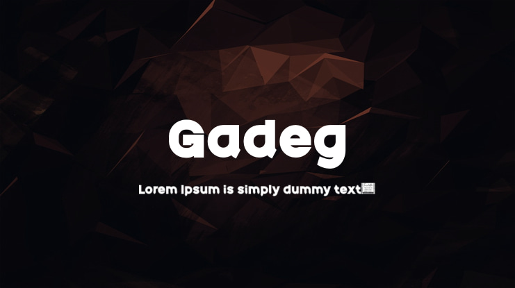 Gadeg Font Family