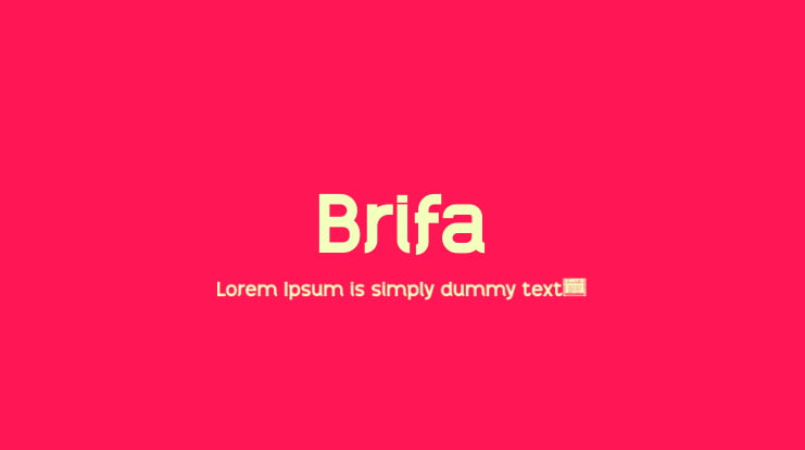 Brifa Font Family