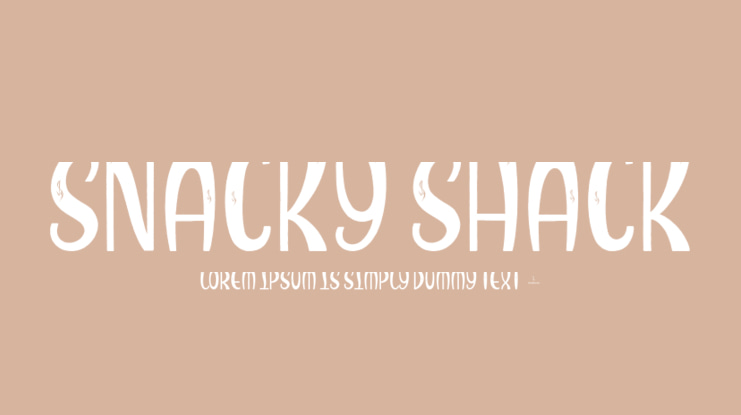 Snacky Shack Font