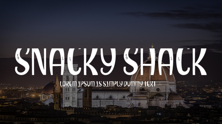 Snacky Shack Font
