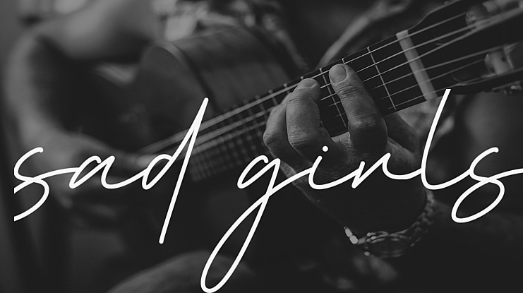 sad girls Font