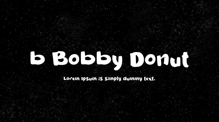 b Bobby Donut Font