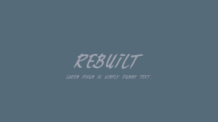 Rebuilt Font