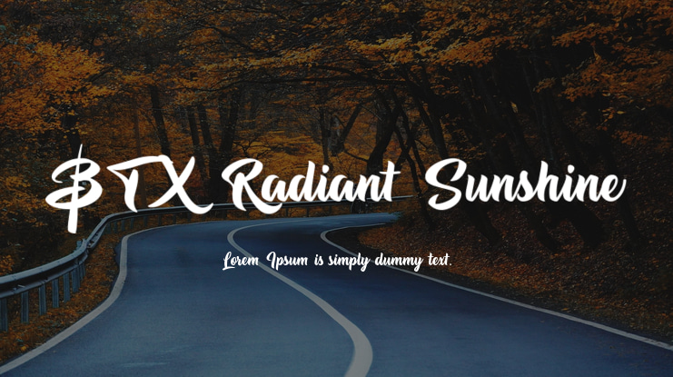 BTX Radiant Sunshine Font