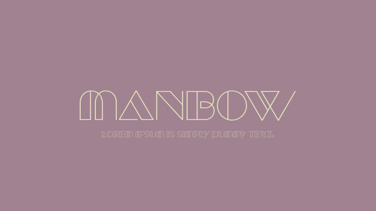 Manbow Font Family