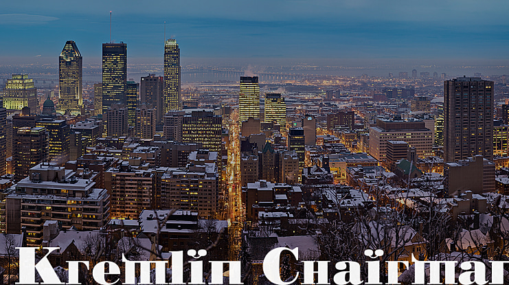 Kremlin Chairman Font