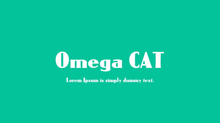 Omega CAT Font
