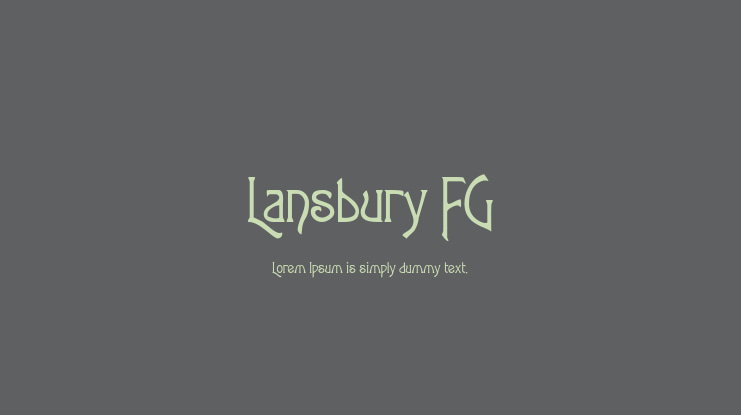 Lansbury FG Font