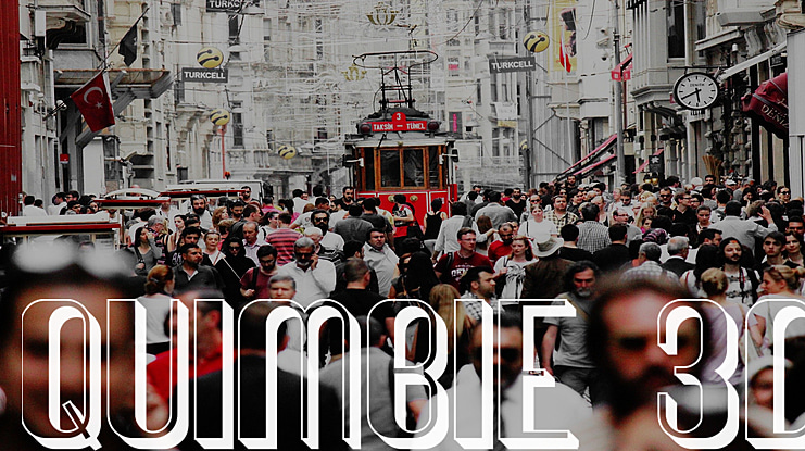 Quimbie 3D Font Family