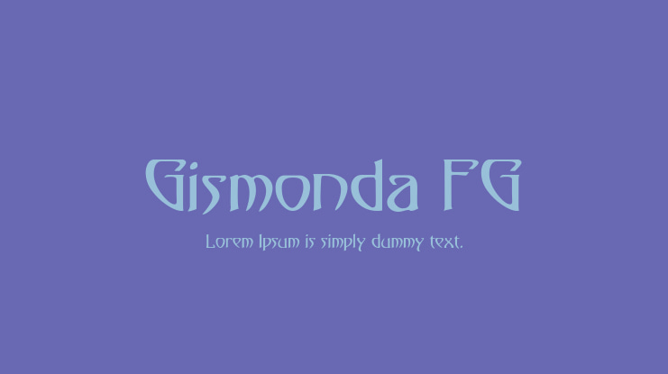 Gismonda FG Font