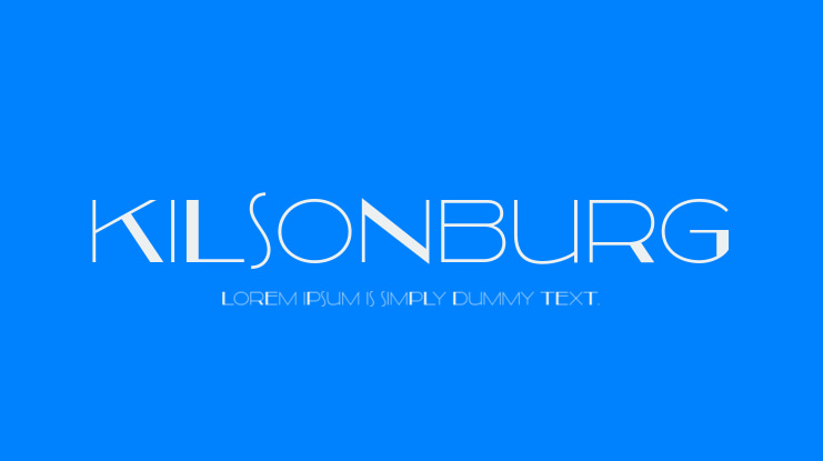 Kilsonburg Font