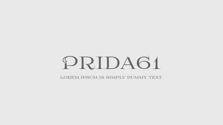Prida61 Font