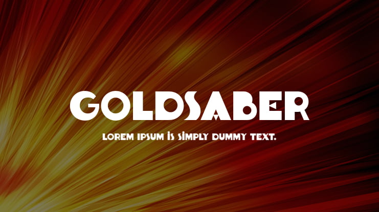 Goldsaber Font
