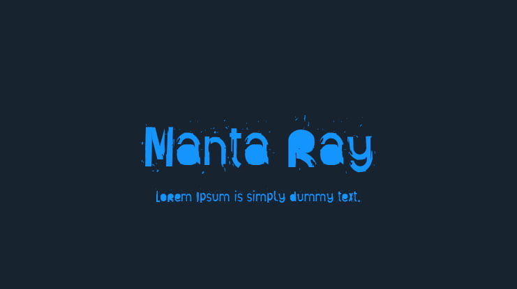 Manta Ray Font