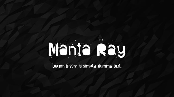 Manta Ray Font