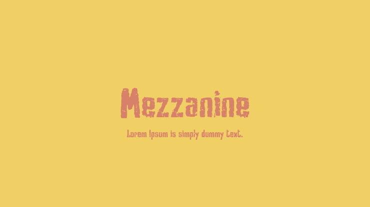 Mezzanine Font
