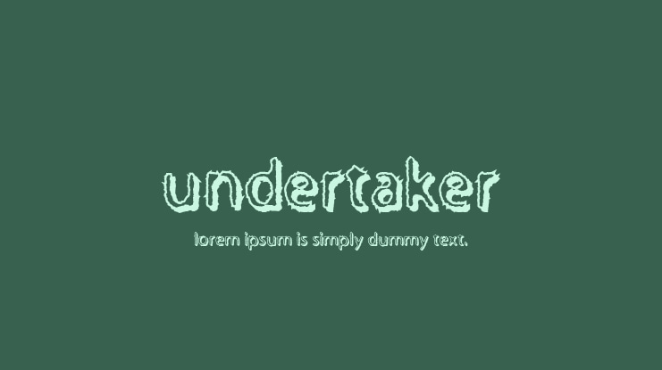 Undertaker Font