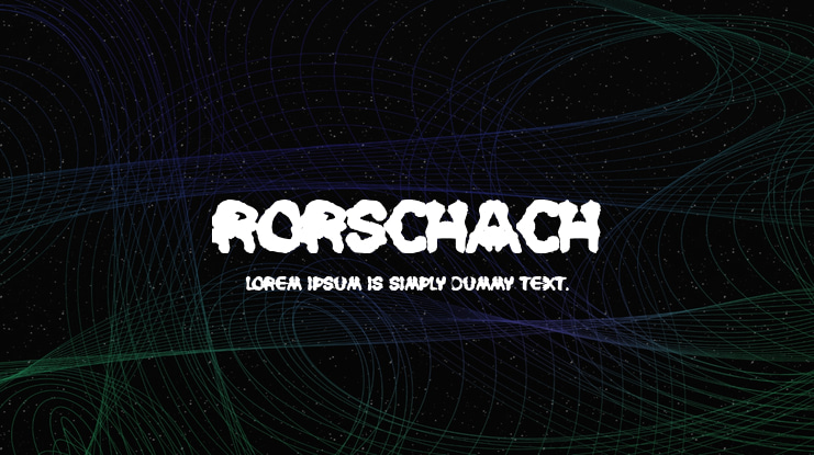 Rorschach Font