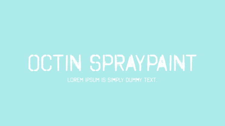 Octin Spraypaint Font