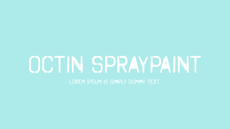 Octin Spraypaint Font
