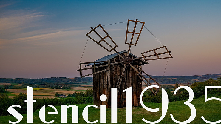 stencil1935 Font