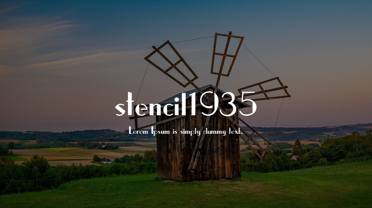 stencil1935 Font