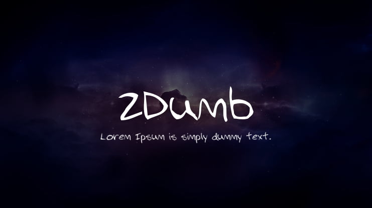 2Dumb Font Family