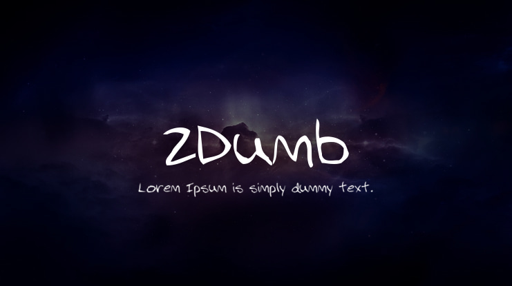 2Dumb Font Family
