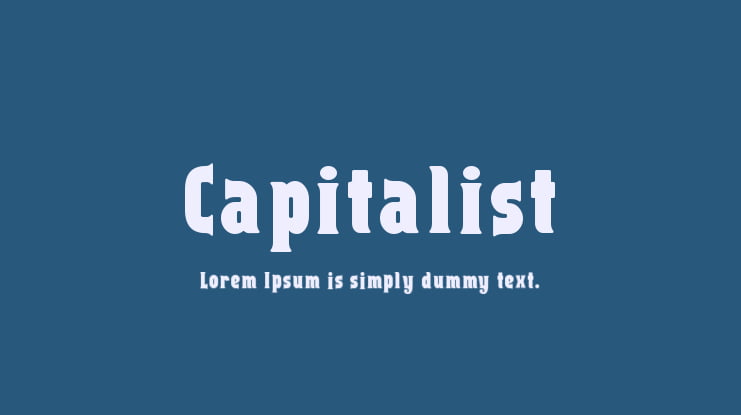 Capitalist Font