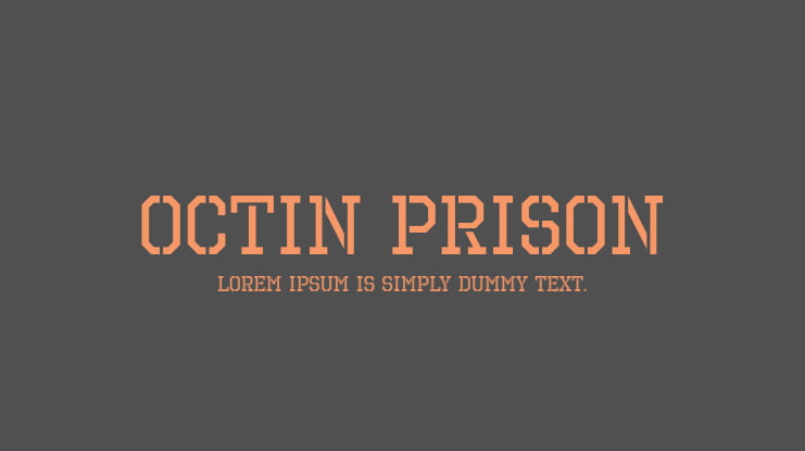 Octin Prison Font