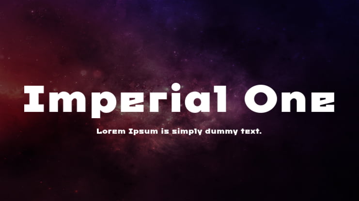 Imperial One Font