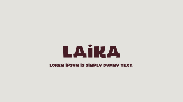 LAIKA Font
