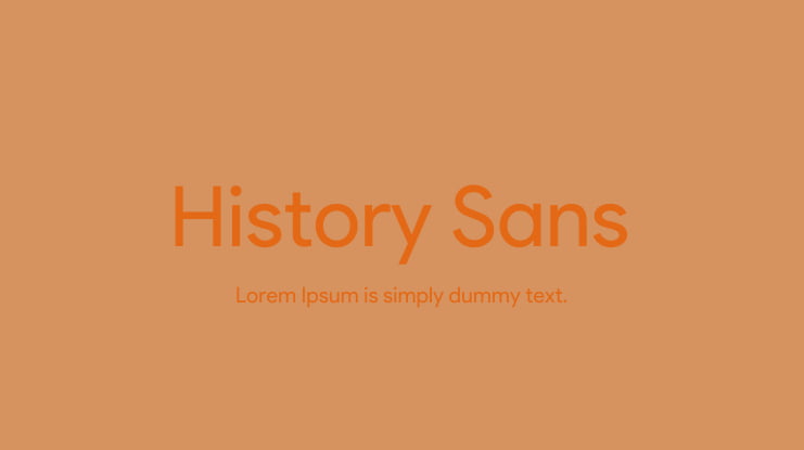 History Sans Font Family