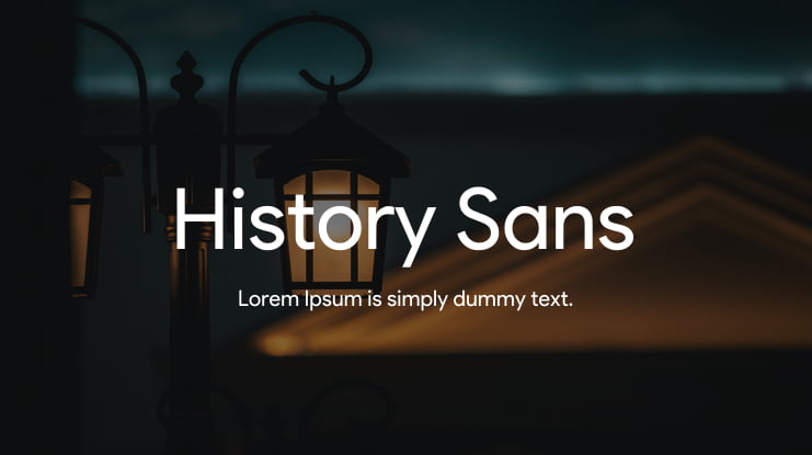 History Sans Font Family