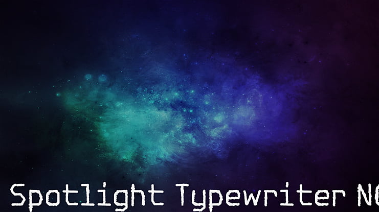 Spotlight Typewriter NC Font