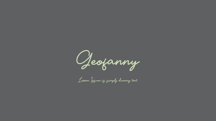 Geofanny Font