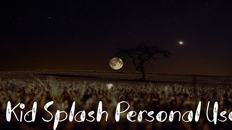 Kid Splash Personal Use Font