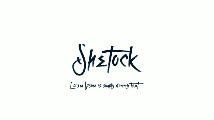 Shetock Font