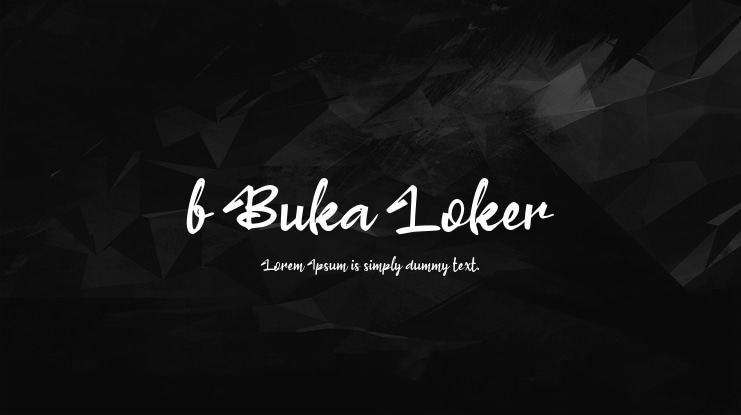 b Buka Loker Font