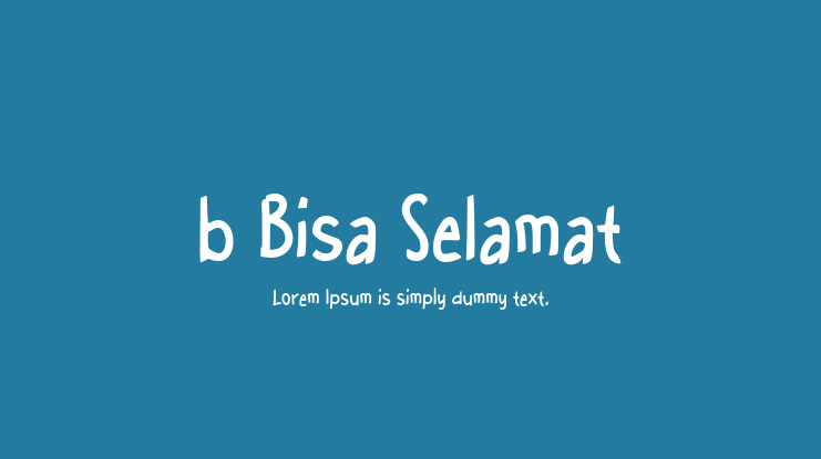 b Bisa Selamat Font