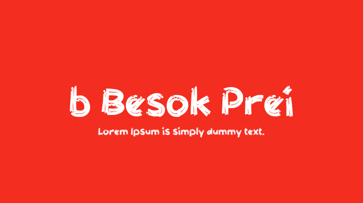 b Besok Prei Font