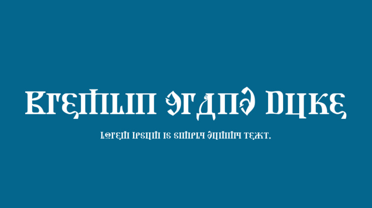 Kremlin Grand Duke Font
