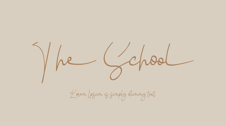 The School Font